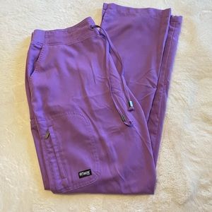 Grey’s Anatomy scrub pants flares purple size M